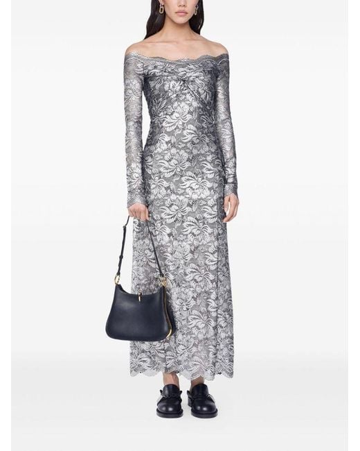 Rabanne Gray Long Lace Dress