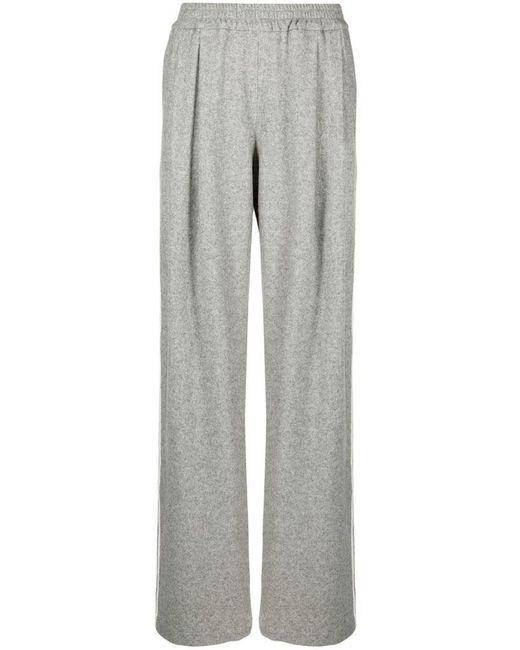 Pantaloni grigi con dettaglio a righe di Ermanno Scervino in Gray