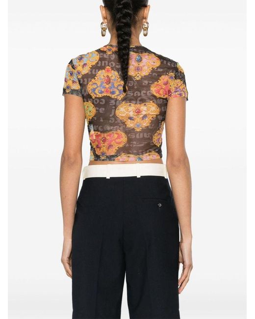 | T-shirt stampa Heart Couture | female | NERO | L di Versace in Multicolor