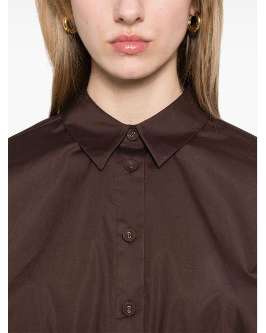 Camicia Color Caffè di Twinset in Brown
