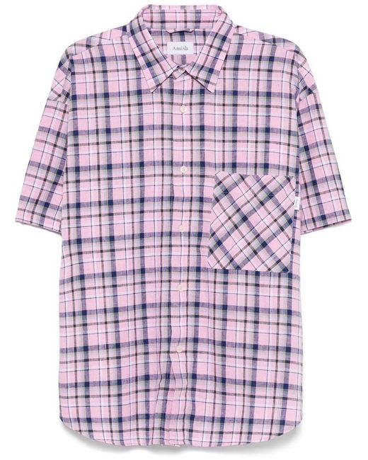 Camicia di AMISH in Red da Uomo