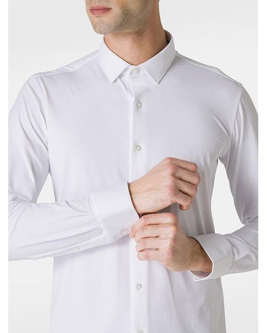 | Camicia a maniche lunghe con bottoni | male | BIANCO | 48 di Rrd in White da Uomo
