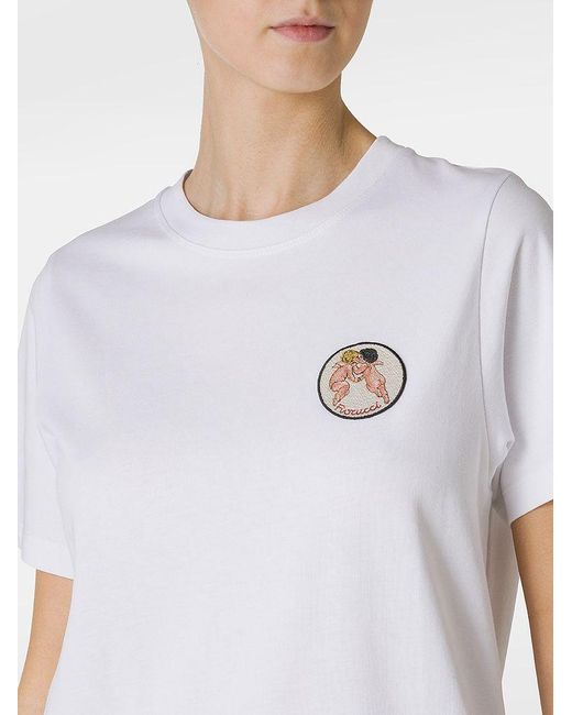 | T-shirt in cotone con stampa angeli | female | BIANCO | S di Fiorucci in White