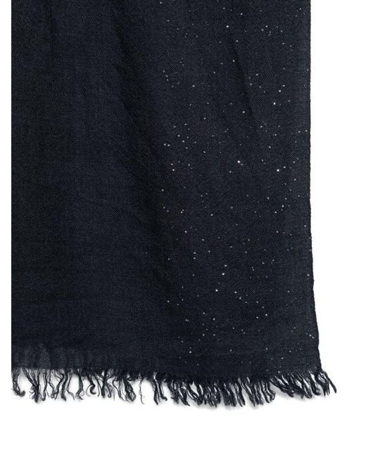 Faliero Sarti Blue 'Kundy' Scarf With Sequins