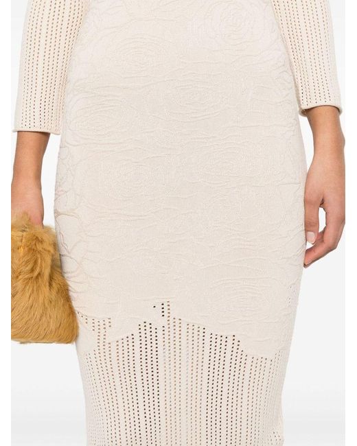 Abito Corto Trapuntato di Blugirl Blumarine in White