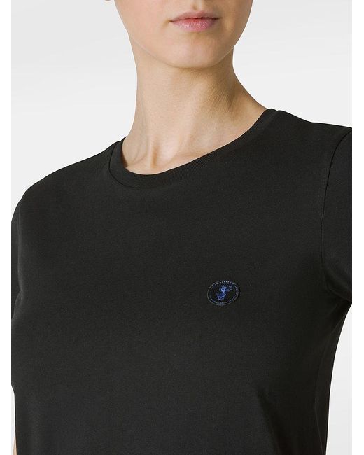 | T-shirt Annabeth in cotone con logo ricamato | female | NERO | 5 di Save The Duck in Black