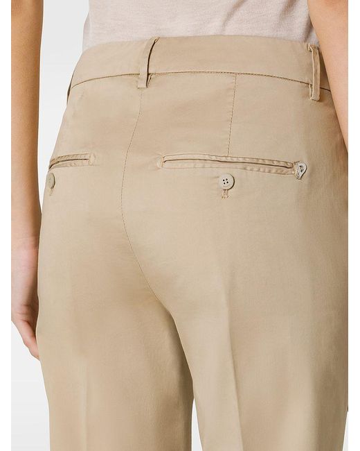 | Pantaloni Nima loose chino fit in cotone | female | BEIGE | 30 di Dondup in Natural