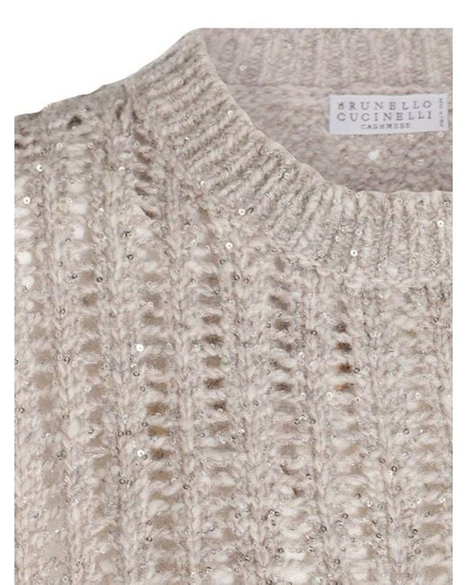 Gilet di Brunello Cucinelli in Natural