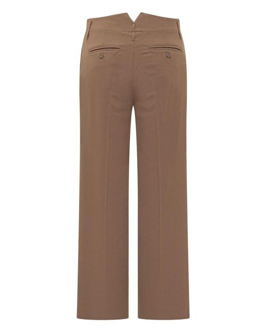 Semicouture Brown 'Shelby' Trousers