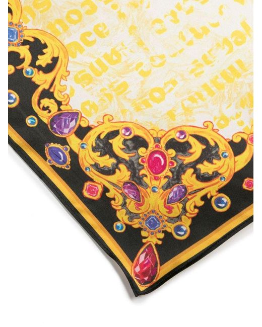 | Foulard stampa barocco | female | MULTICOLORE | UNI di Versace in Metallic