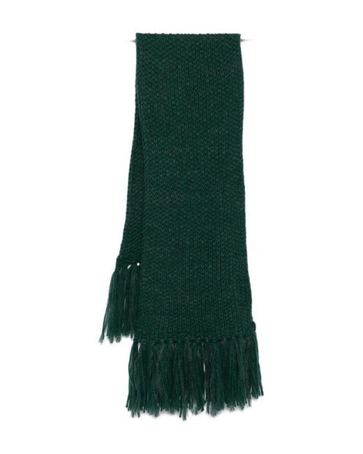 Sciarpa A Coste Con Frange di Ermanno Scervino in Green
