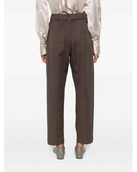 Pantaloni Con Pieghe di Brunello Cucinelli in Gray