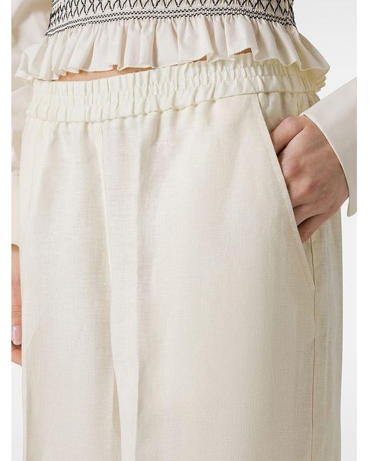 | Pantaloni in lino | female | BEIGE | 44 di Seventy in White