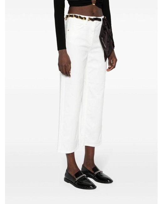 | Jeans con cintura | female | BIANCO | 29 di Elisabetta Franchi in White