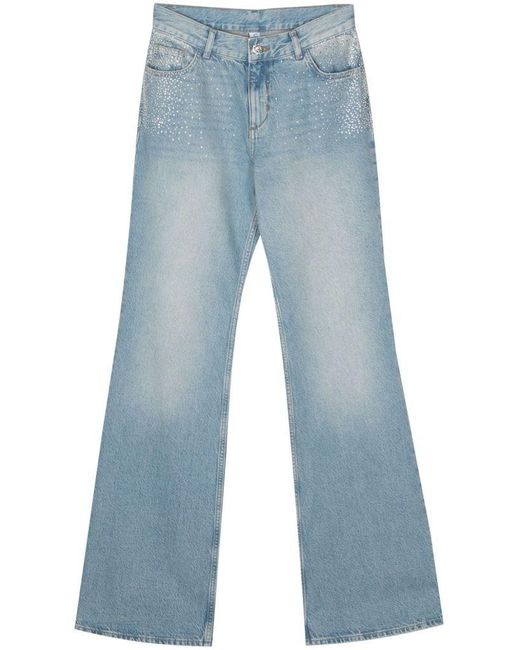 | Jeans in cotone svasati con decorazione | female | BLU | 32 di Liu Jo in Blue