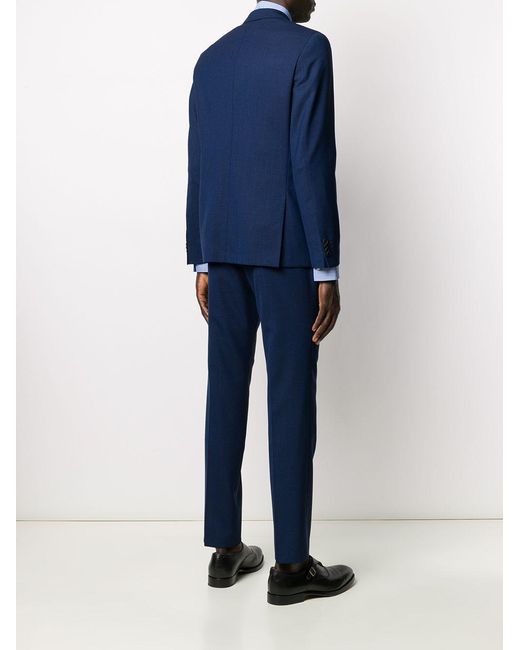 Completo Due Pezzi Monopetto di Boss in Blue da Uomo