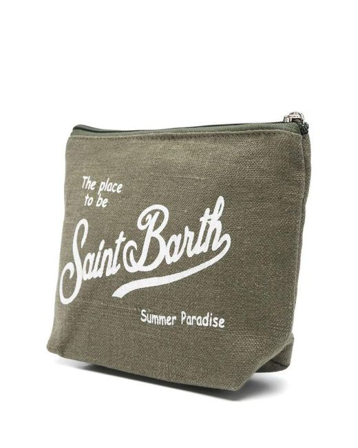 Pochette Oliva 'Aline Linen' di Mc2 Saint Barth in Gray