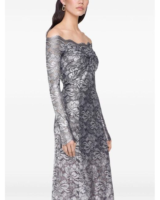 Rabanne Gray Long Lace Dress