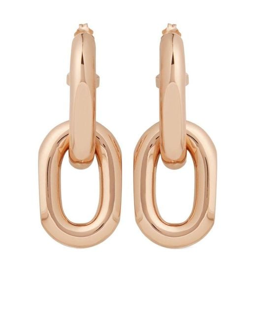 Orecchini Double 'Xl Link' Rose di Rabanne in White