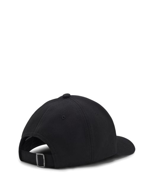 Cappello Da Baseball Nero Con Patch Logo di Boss in Black da Uomo