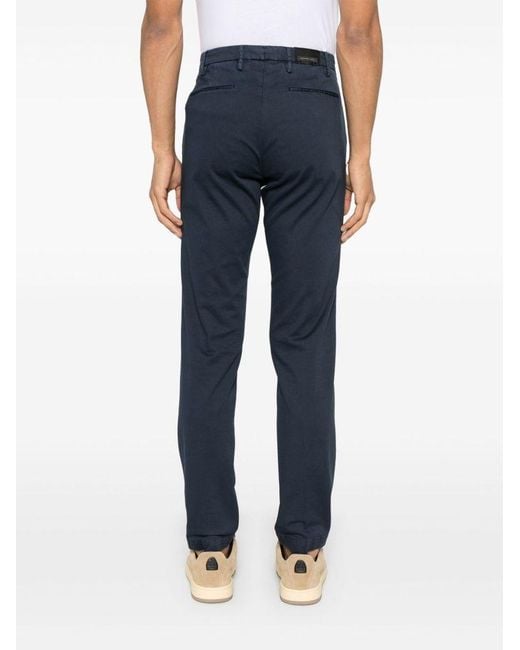 Michael Coal Blue Stretch Trousers for men