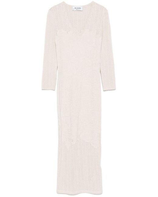 Abito Corto Trapuntato di Blugirl Blumarine in White