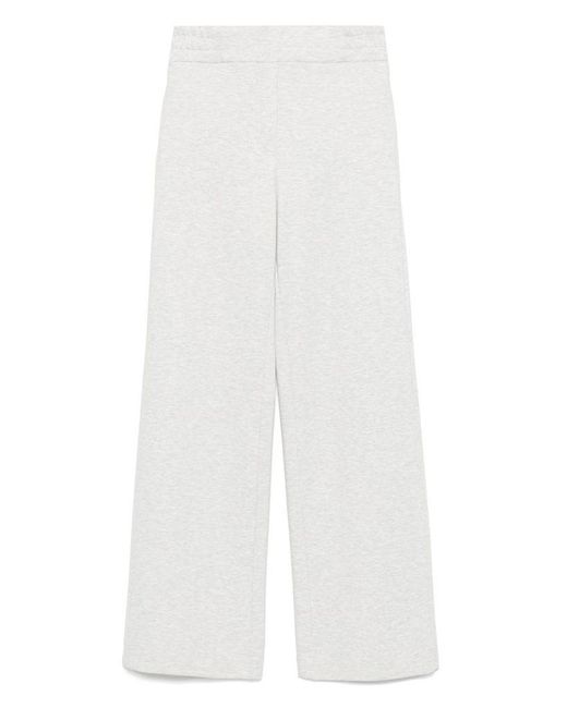 Pantaloni Grigi Chiari Con Elastico di D. EXTERIOR in White