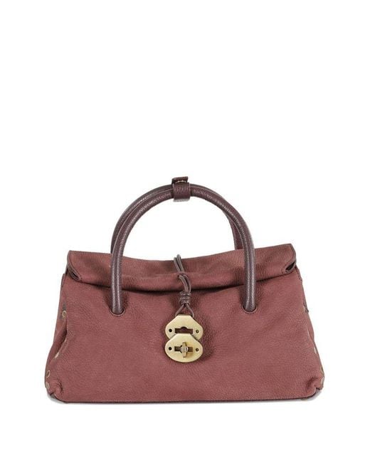 Borsa Tote 'Dotta Centauro Small' di Zanellato in Purple