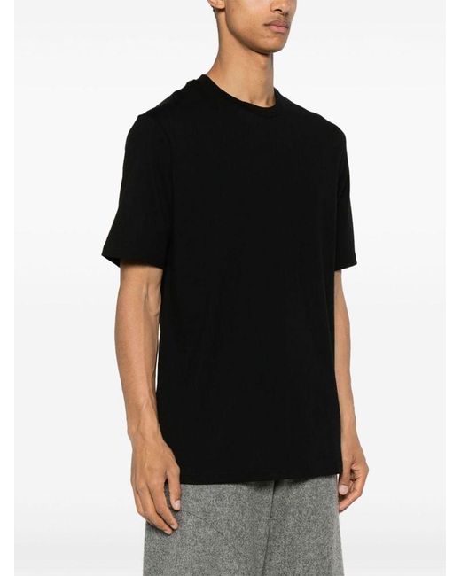 | T-shirt in cotone a maniche corte con logo | male | NERO | XL di Jil Sander in Black da Uomo