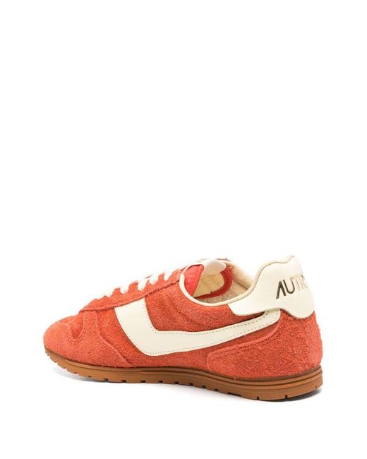 Autry Red Suede Sneakers