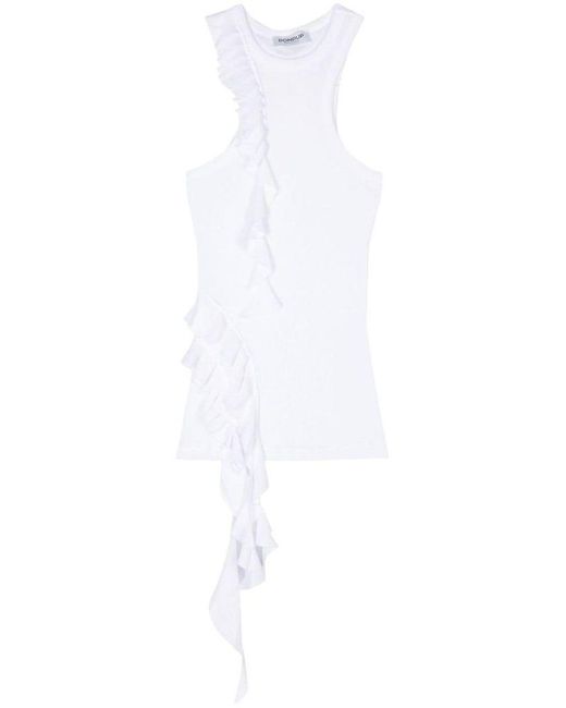 | Top con rouches | female | BIANCO | XS di Dondup in White