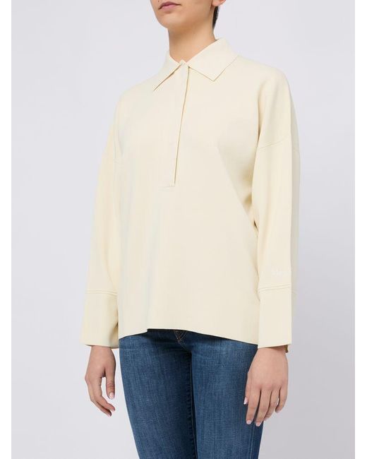 Maglia Vand Con Colletto di Max Mara in White