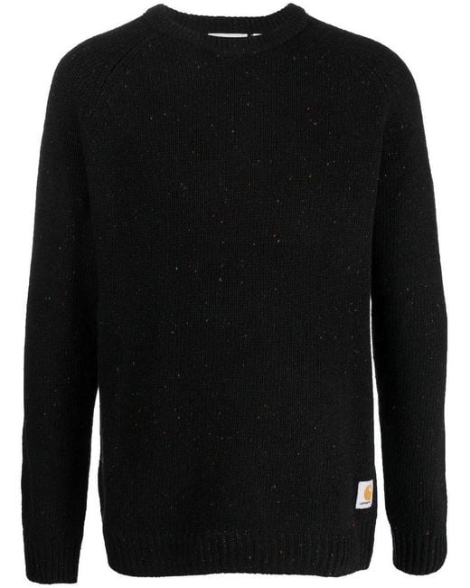 Maglione Girocollo Con Patch Logo di Carhartt in Black da Uomo
