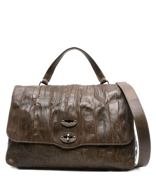 Borsa A Tracolla 'Postina Media' di Zanellato in Brown