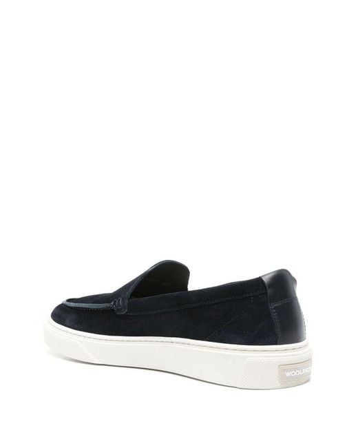 Woolrich Blue Flat Shoes for men