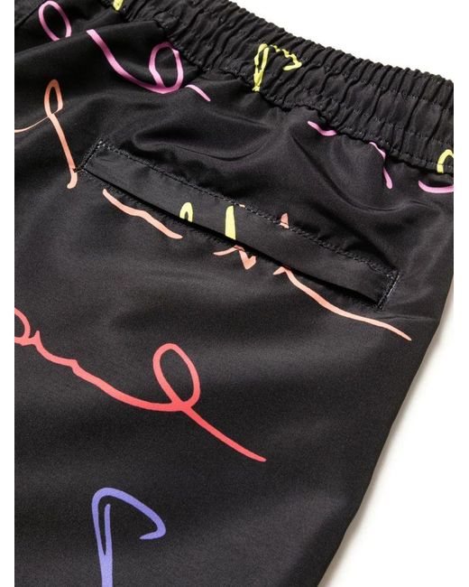 | Shorts costume mare con stampa logo | male | NERO | XL di Paul Smith in Black da Uomo