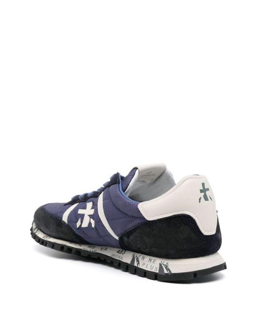 | Sneakers Sean 6635 in misto pelle a pannelli | male | BLU | 45 di Premiata in Blue da Uomo