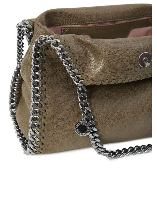 Borsa Tote Falabella Mini Con Finiture A Catena di Stella McCartney in Brown