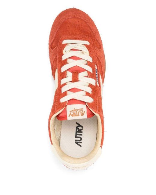 Autry Red Suede Sneakers