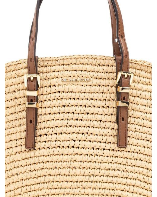 Borsa Tote Isa di Michael Kors in Natural