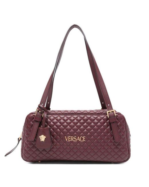 Borsa A Tracolla Bowling di Versace in Purple