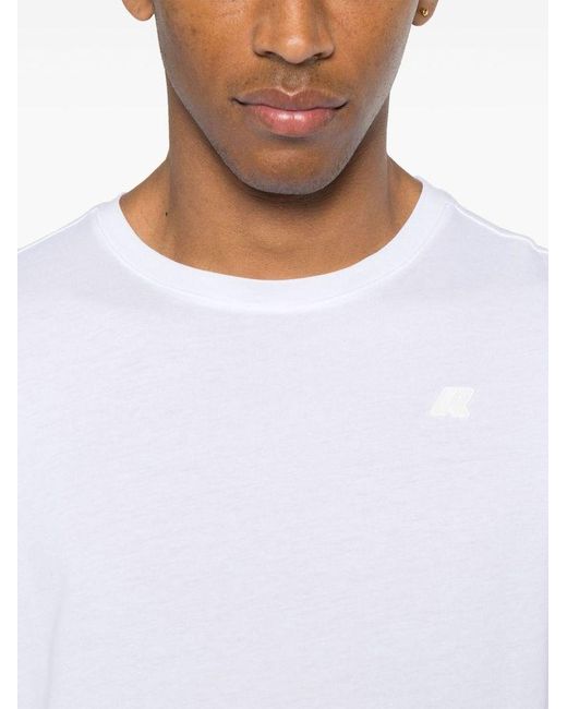 K-Way White 'Odon' T-Shirt for men
