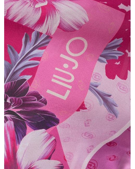 | Foulard con stampa floreale monocromatica | female | FUCSIA | UNI di Liu Jo in Pink