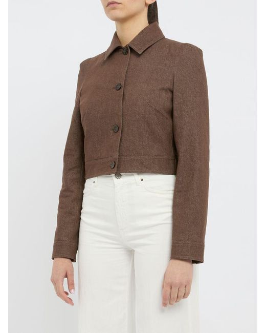 Max Mara Brown Cotton Jacket