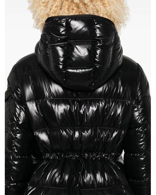 Moncler Black 'Courcelles' Long Down Jacket