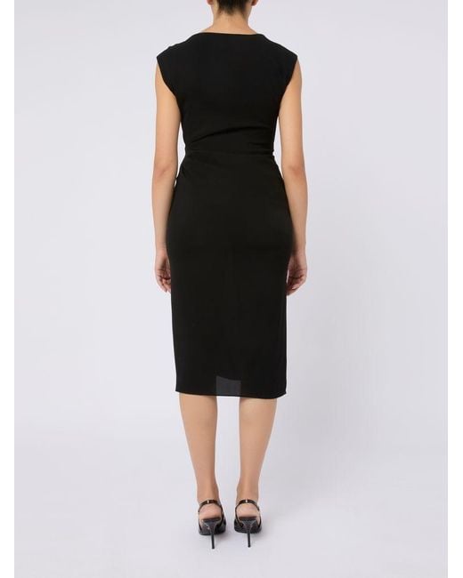 Max Mara Black 'Aia' Midi Dress
