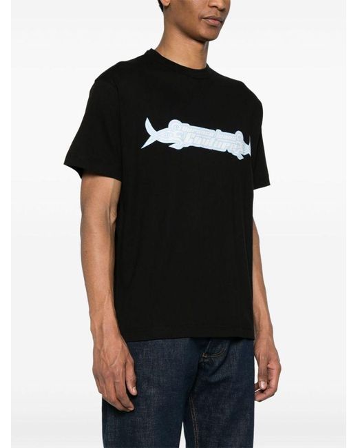 | T-shirt stampa logo | male | NERO | S di Versace in Black da Uomo