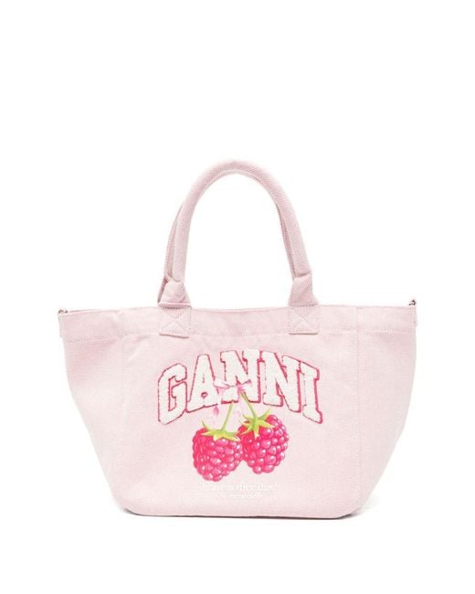 Tote Bag Piccola di Ganni in Pink