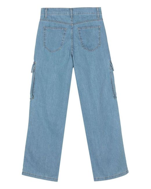 | Jeans in cotone dritti con tasche cargo | female | BLU | 30 di Liu Jo in Blue