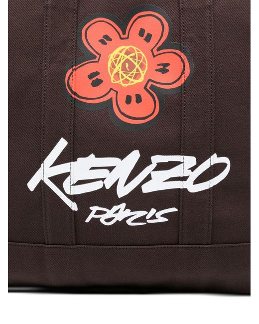 X Futura 2000 Borsa Tote Grande Con Stampa Floreale di KENZO in Black da Uomo